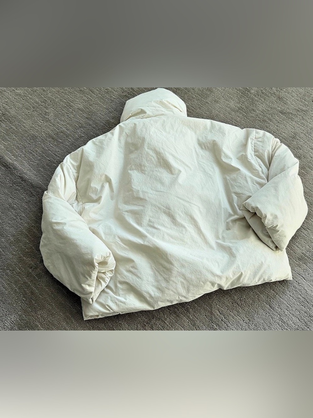 ZARA White Puffer Jacket. - Picture 5 of 12